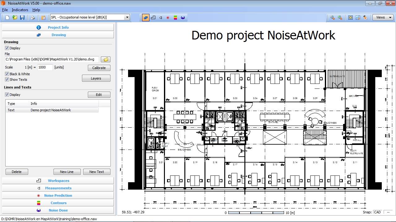 STEP 2: start the software, create a new project and open your scanned map or CAD drawing